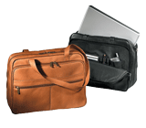 black and tan Napa leather women's shoulder laptop briefcases